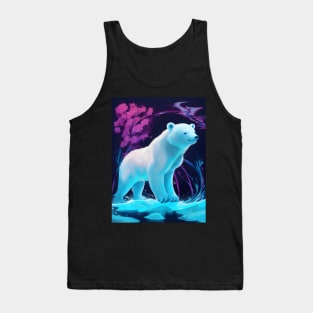 Cute neon polar bear Tank Top